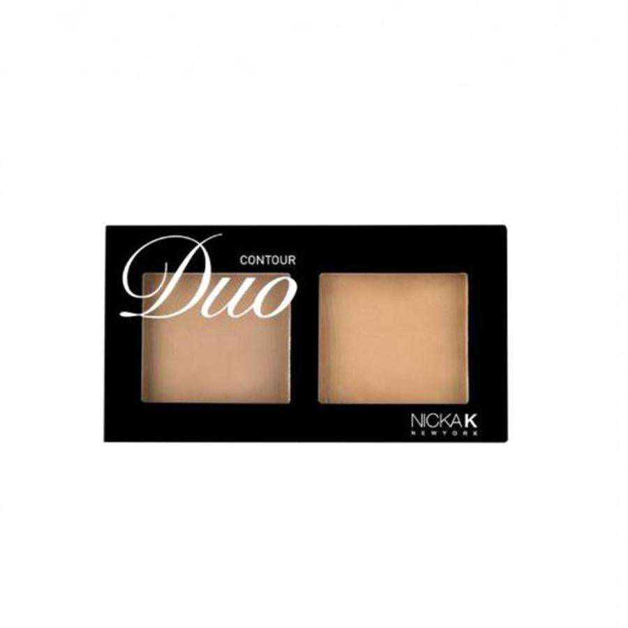 NICKA K duo contour palette with two shades for contouring and highlighting makeup