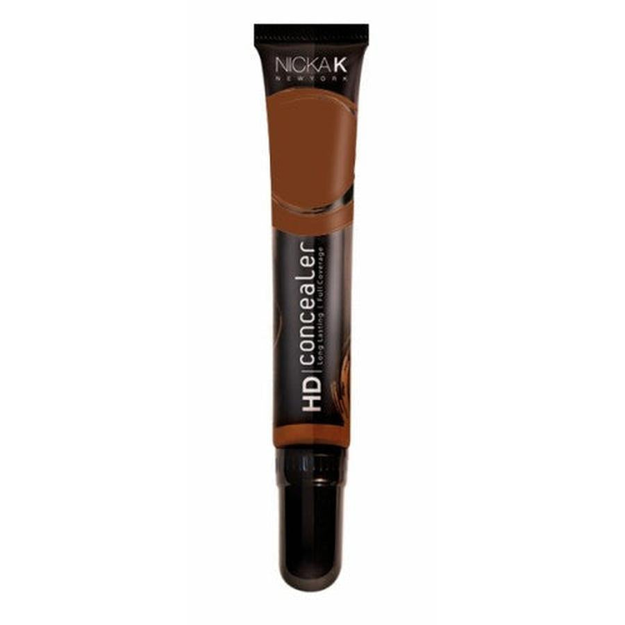 NICKA K HD concealer for dark circles in a brown squeeze tube makeup product