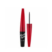 NICKA K smudge proof black liquid eyeliner with sleek red and black packaging