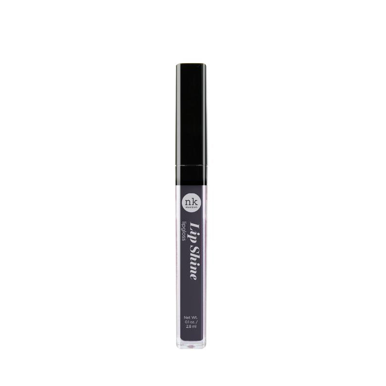 NICKA K hydrating lip shine gloss in sleek black tube for moisturizing shiny lips