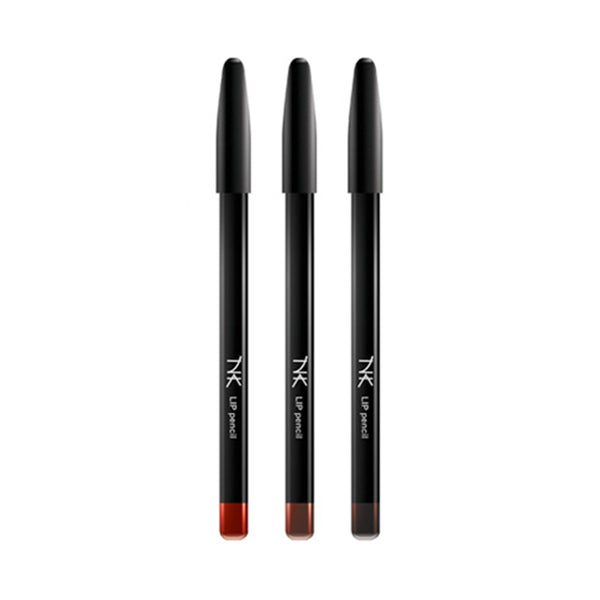 NICKA K long lasting lip pencil set with three shades in black casing and caps