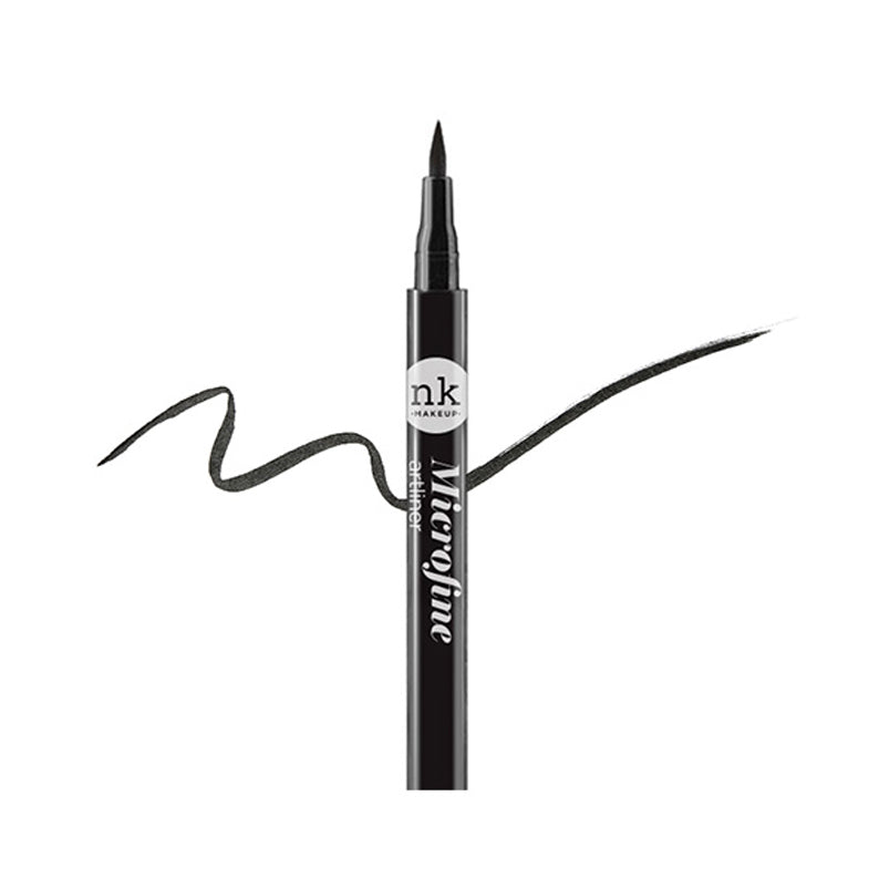NICKA K microfine liquid eyeliner pen with precision tip and smooth black ink line