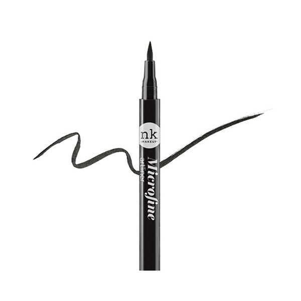 NICKA K microfine liquid eyeliner pen with precision tip and smooth black ink line