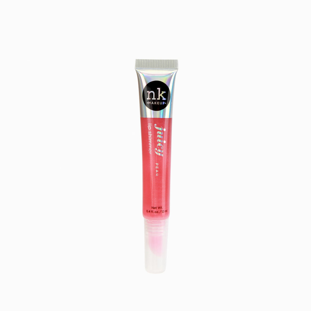 Nicka K Juicy Lip Shimmer in pink shade with applicator for glossy lip makeup