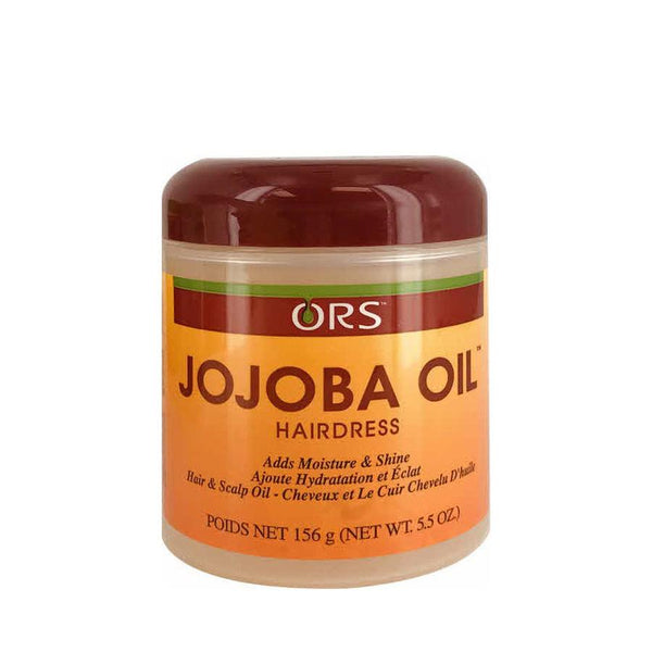 ORS Jojoba Oil Hairdress jar for hair care with jojoba oil for hair growth and added moisture