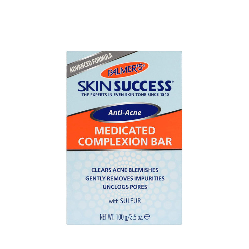 PALMER'S medicated complexion bar for acne with sulfur clears blemishes and unclogs pores