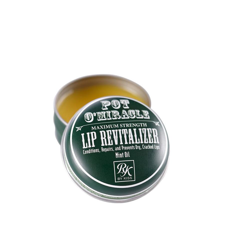 IVY BEAUTY by KISS lip revitalizer with mint oil in a green tin for dry cracked lips