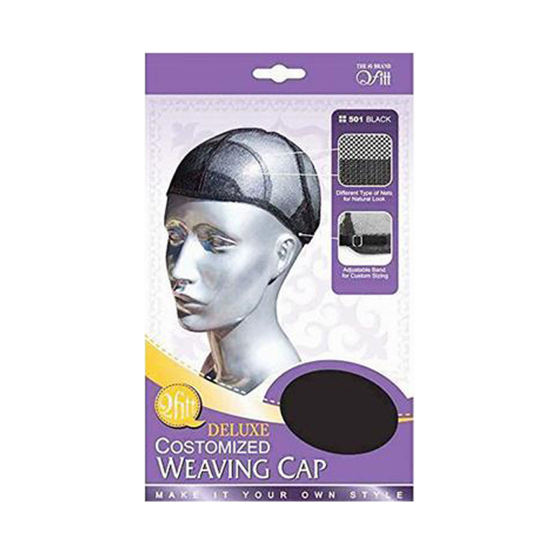 M&M deluxe weaving cap for wigs black customized fit with adjustable band for comfort