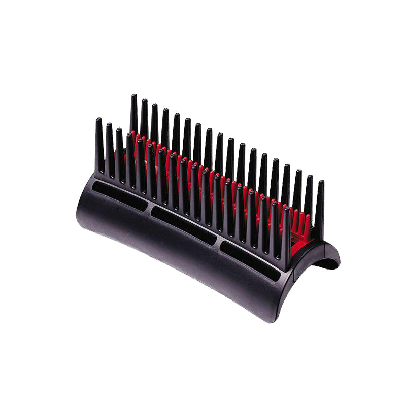RED BEAUTY by KISS detangler pik for 1875 styler black and red curved comb attachment for styling