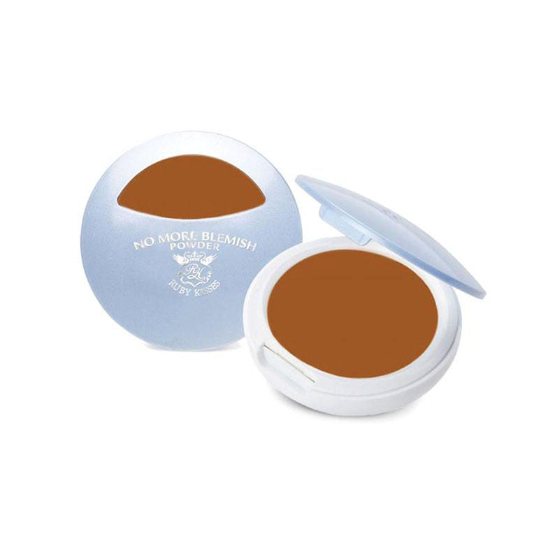 IVY BEAUTY by KISS blemish concealing powder in round compact with mirror and brown shade