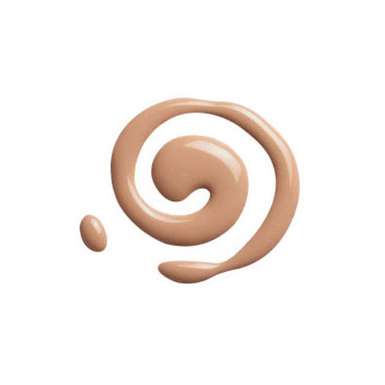 IVY BEAUTY by KISS no more blemish liquid foundation beige swirl sample on white background makeup