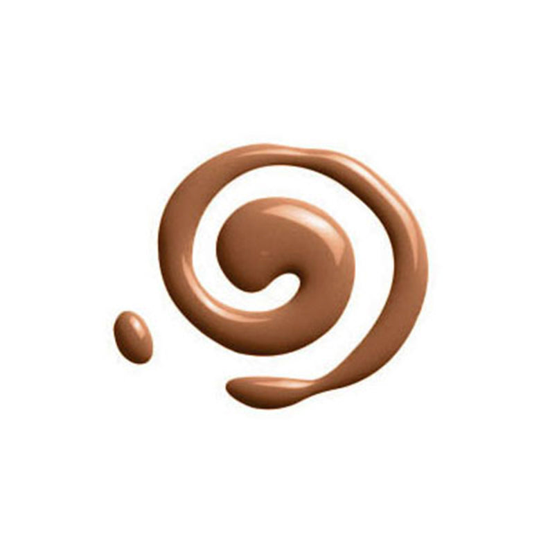 IVY BEAUTY by KISS no more blemish liquid foundation creamy medium deep shade swatch spiral on white background