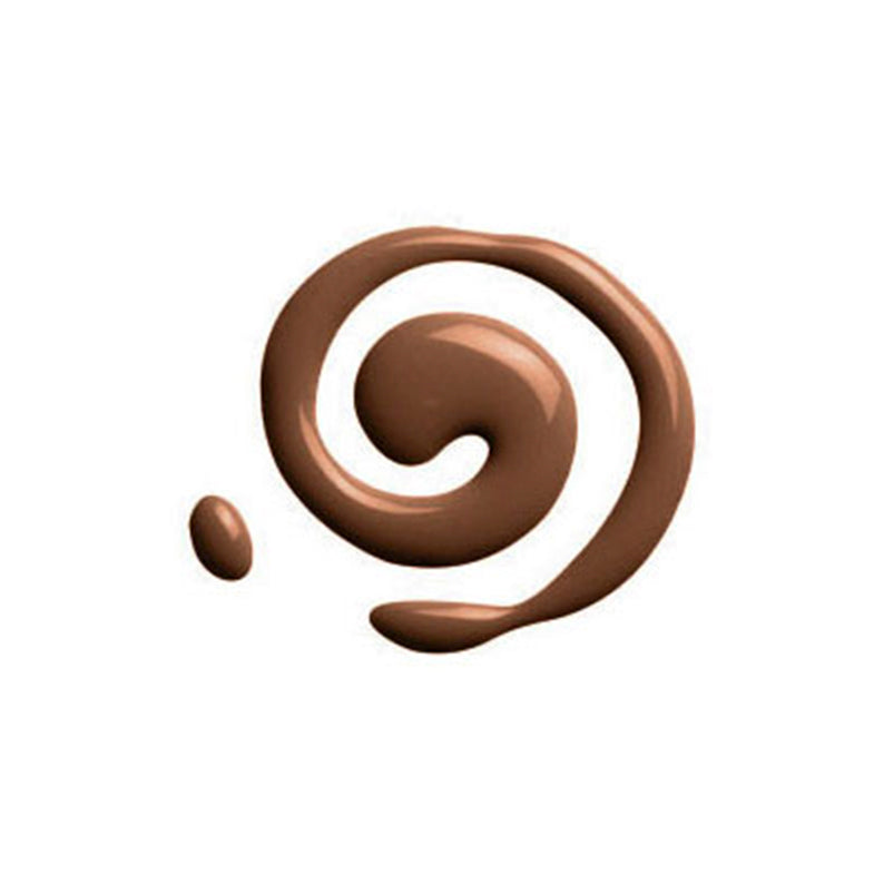 IVY BEAUTY by KISS no more blemish liquid foundation deep warm brown swirl on white background