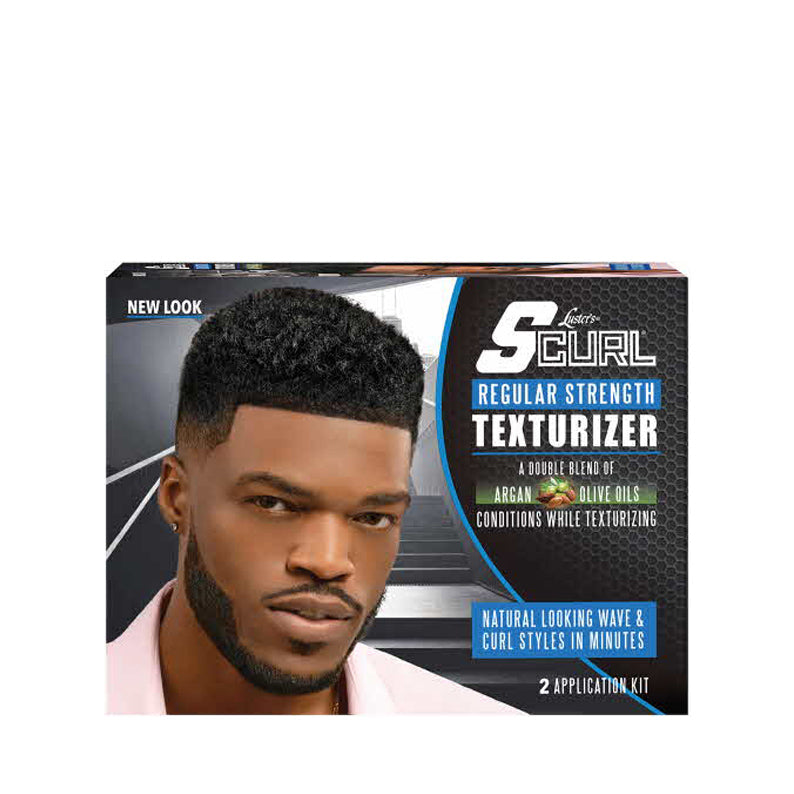 SCURL texturizer kit for men with regular strength for natural wave and curl hair styling
