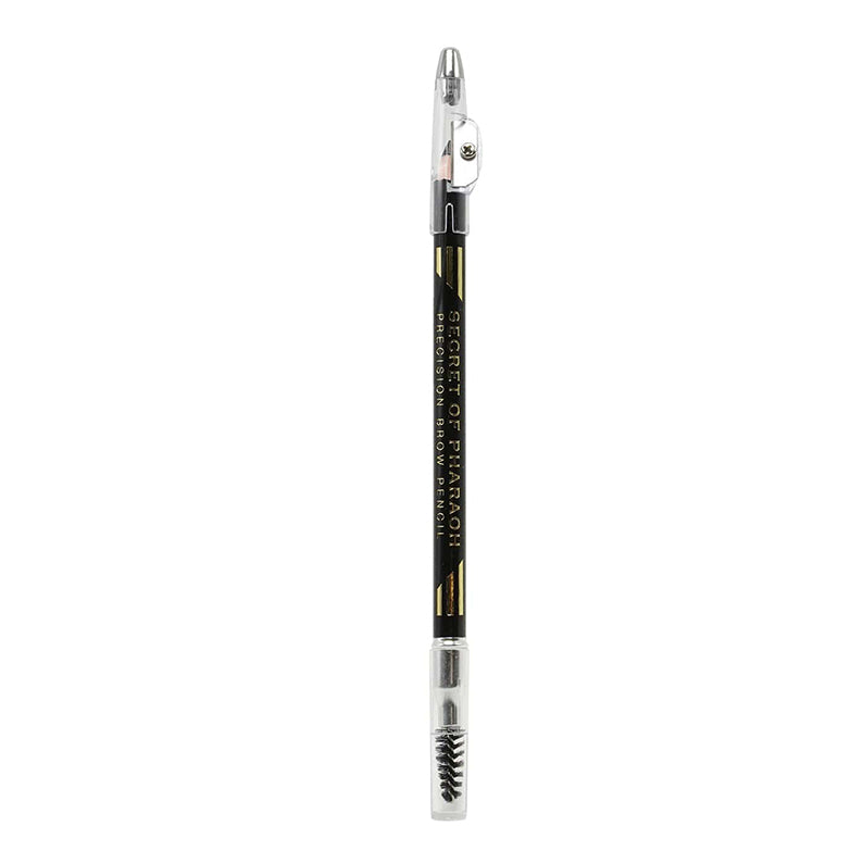 EBIN precision brow pencil black with spoolie brush for detailed eyebrow shaping and filling