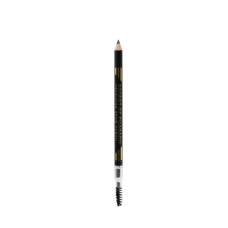 EBIN precision brow pencil black with spoolie brush for detailed eyebrow shaping