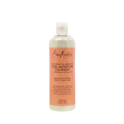 Shea Moisture coconut hibiscus co-wash for curly hair bottle with peach label for moisturizing thick curly hair