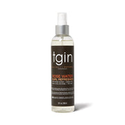 TGIN rose water curl refresher spray bottle 8 fl oz hydrating curl mist for natural textured hair