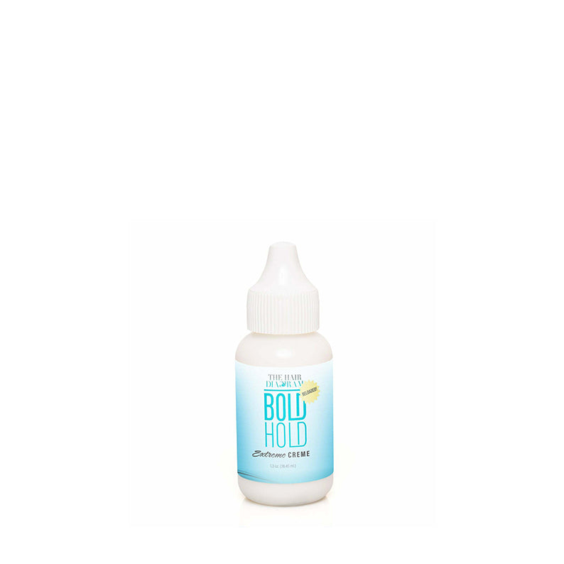 THE HAIR DIAGRAM Bold Hold Extreme Creme lace glue bottle 1 oz strong hold adhesive for wigs and lace fronts