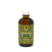 Tropic Isle Living jamaican black castor oil xx dark in amber glass bottle with green label and white cap