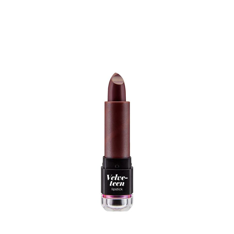 NICKA K Velvetteen lipstick in deep burgundy shade with smooth texture makeup