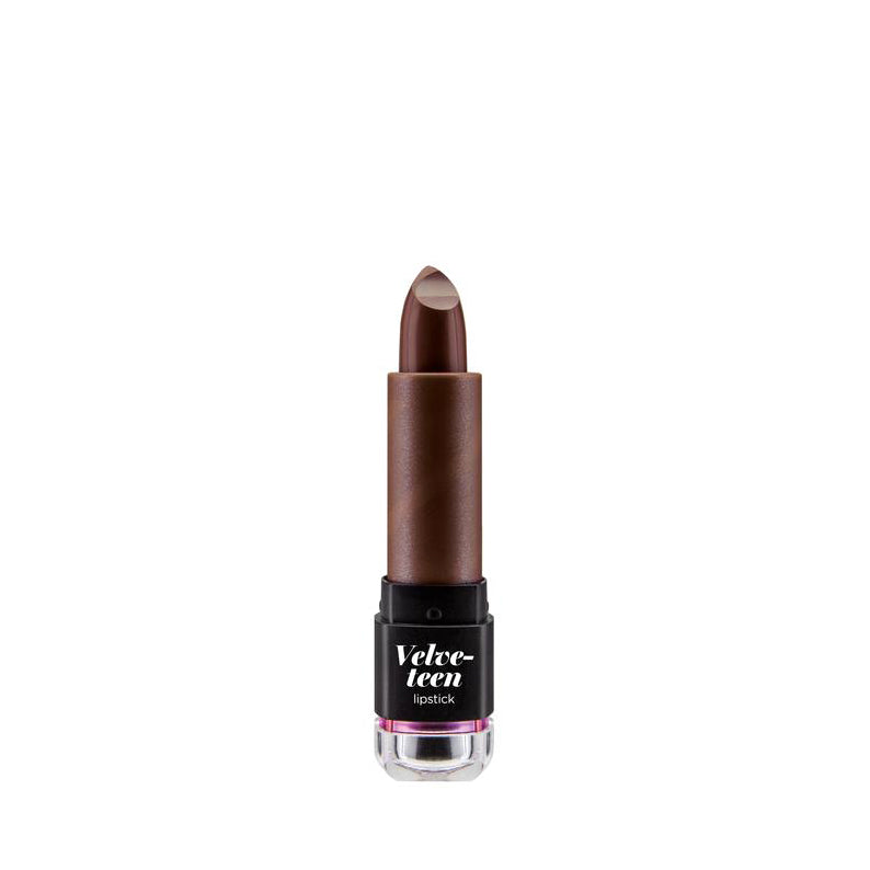 NICKA K Velveteen lipstick in deep brown shade with smooth creamy texture makeup